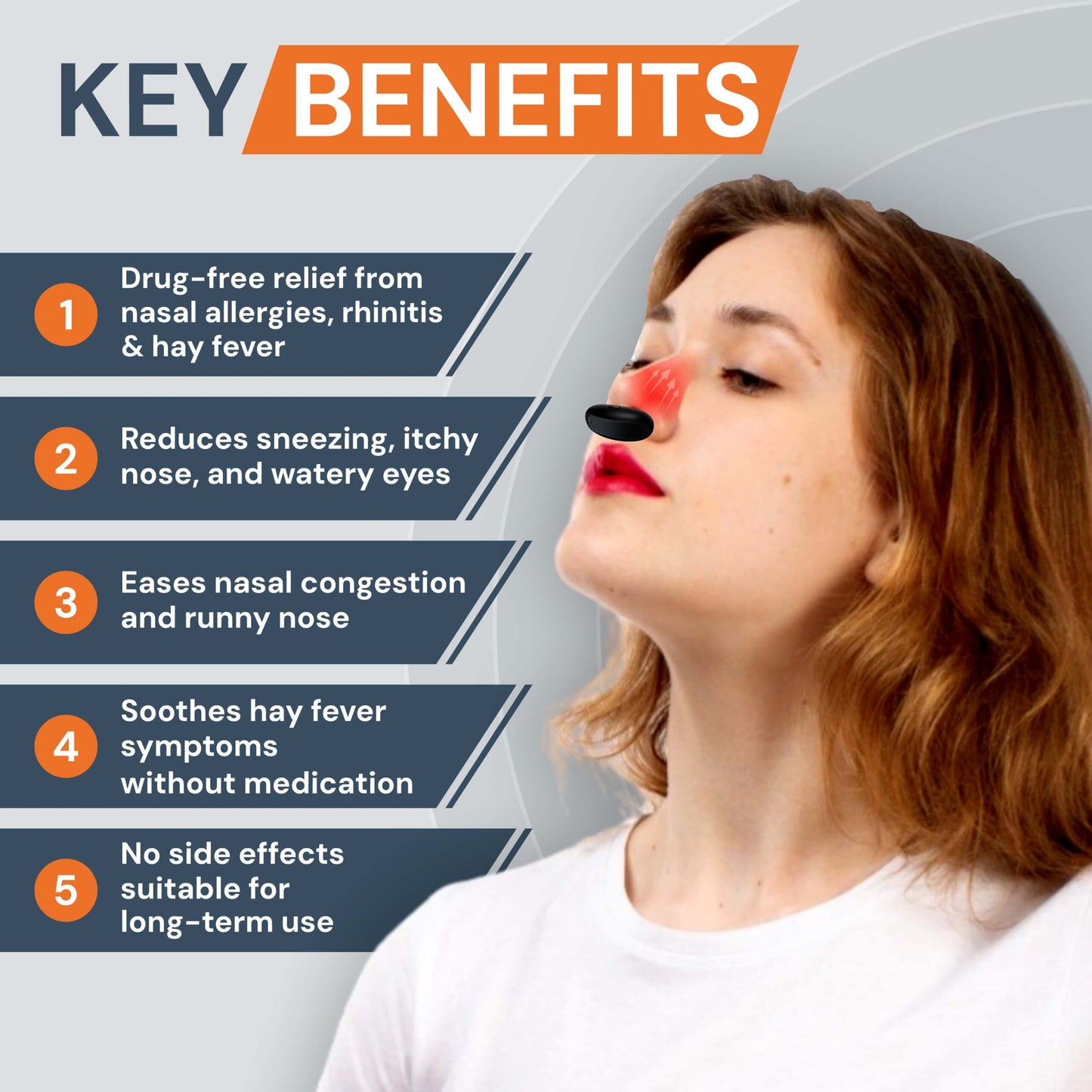 NasoRelief Pro | Infrared Red Light Nasal Device