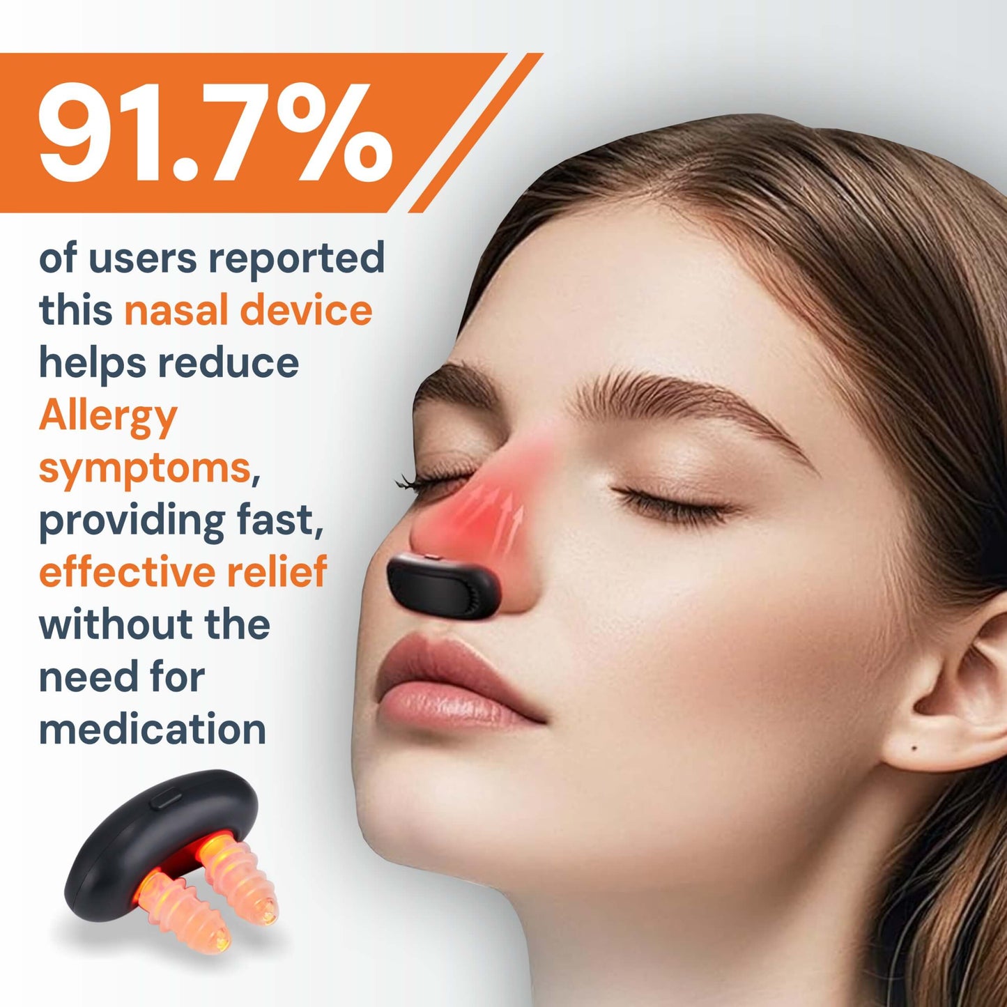 NasoRelief Pro | Infrared Red Light Nasal Device