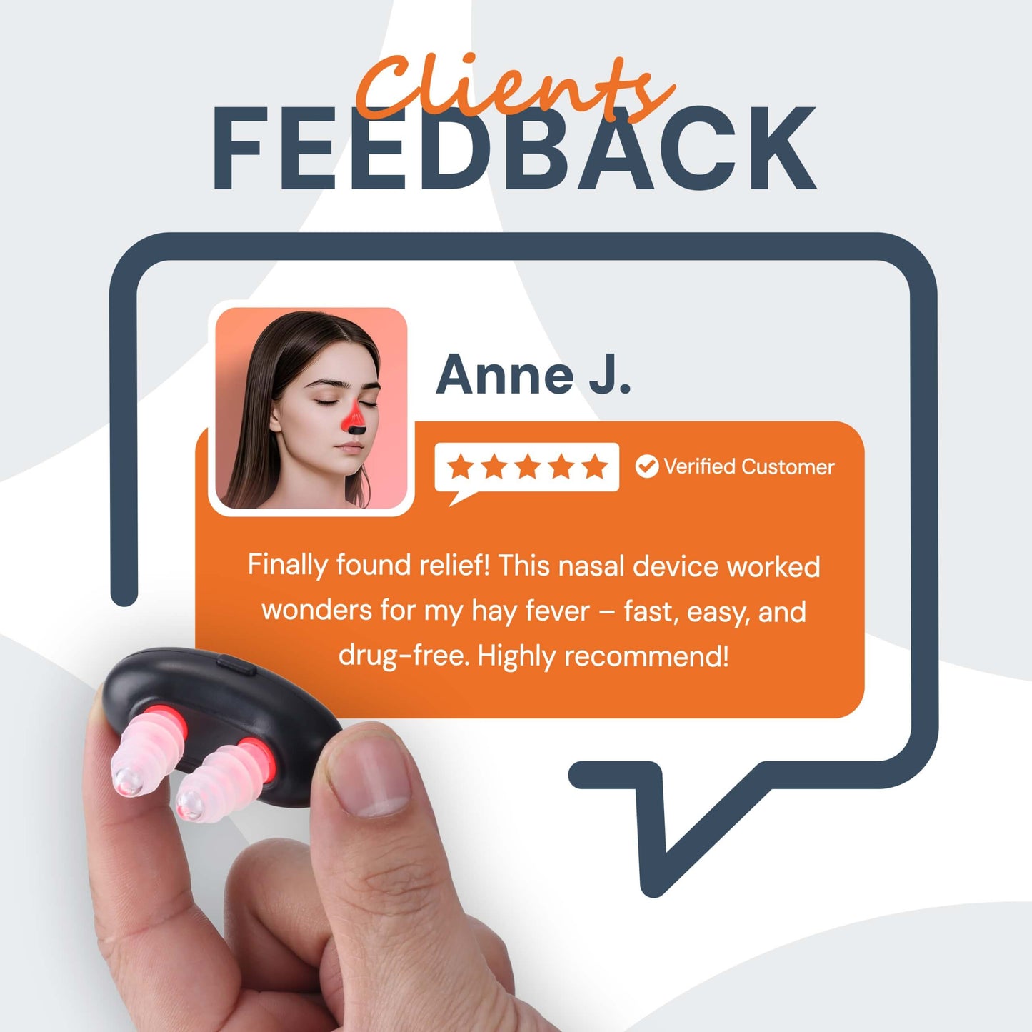 NasoRelief Pro | Infrared Red Light Nasal Device